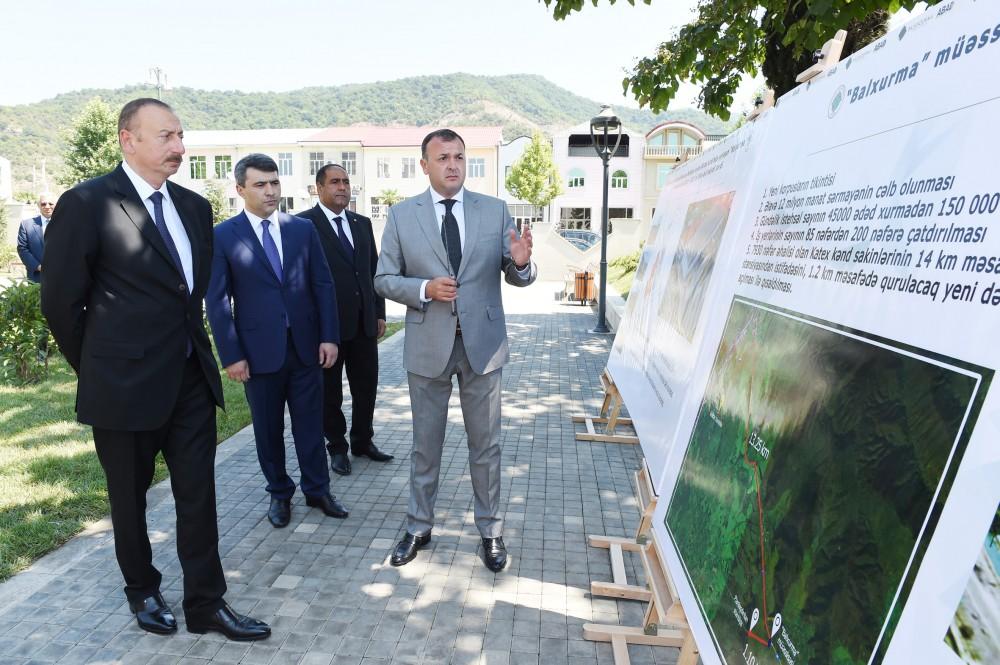 Prezident İlham Əliyev Balakəndə “ABAD Mərkəz”in açılışında iştirak edib (FOTO) (YENİLƏNİB)