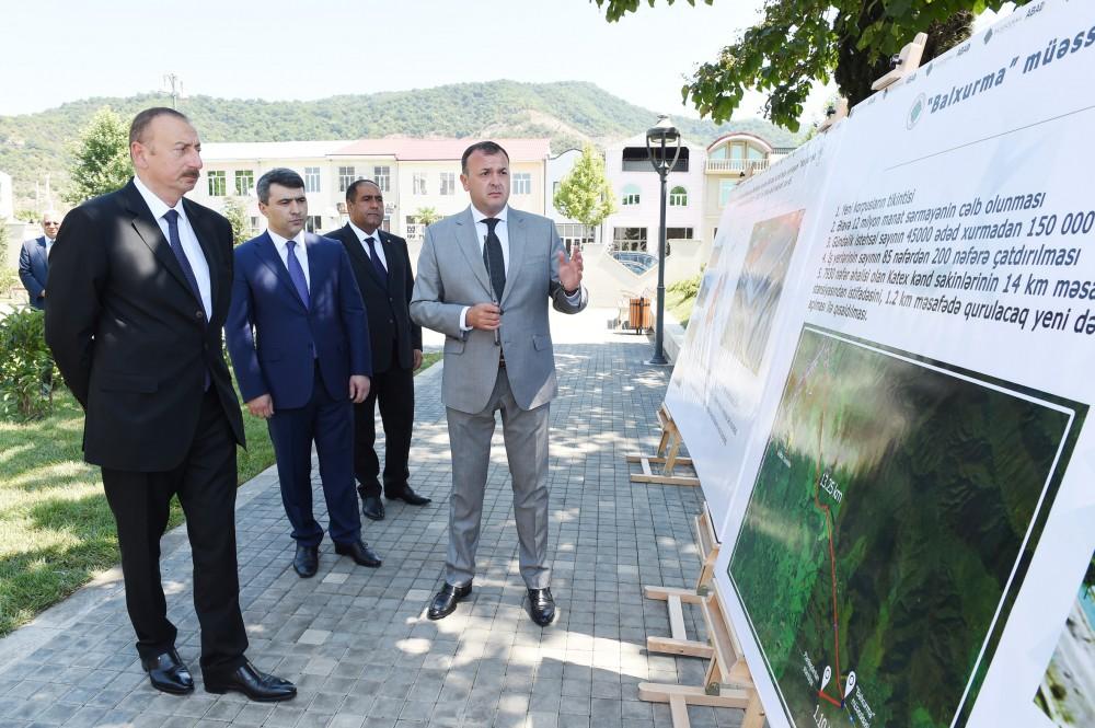 Ilham Aliyev inaugurates ABAD Center in Balakan (PHOTO)