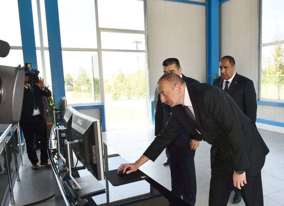 İlham Əliyev Balakən Su Elektrik Stansiyasının açılışında iştirak edib (FOTO)