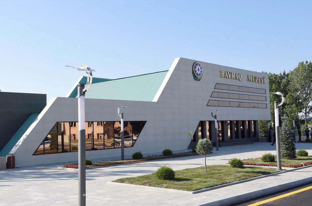 President Aliyev attends opening of Flag Museum in Balakan district (PHOTO)
