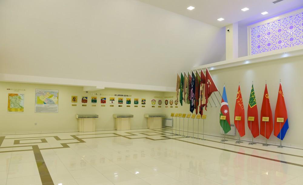 Президент Ильхам Алиев принял участие в открытии Музея флага в Балакене (ФОТО)