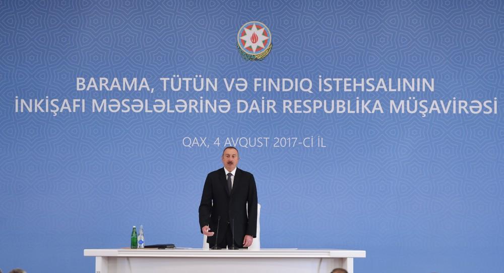 Президент Ильхам Алиев: В результате мер, которые сейчас будут приняты, Азербайджан может выйти на третье место в мире