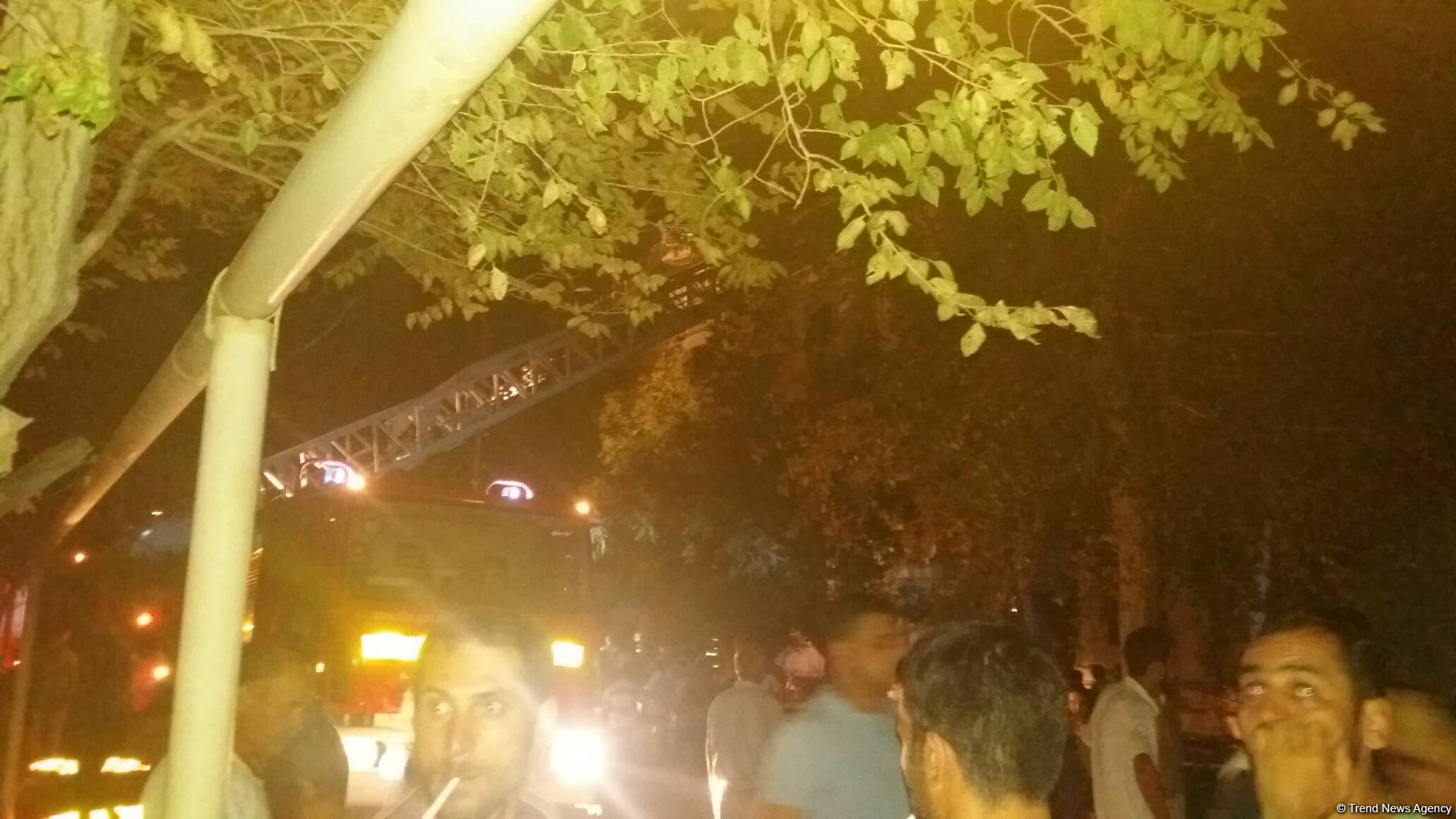 Fire in dormitory in Sumgayit, casualties reported (PHOTO)