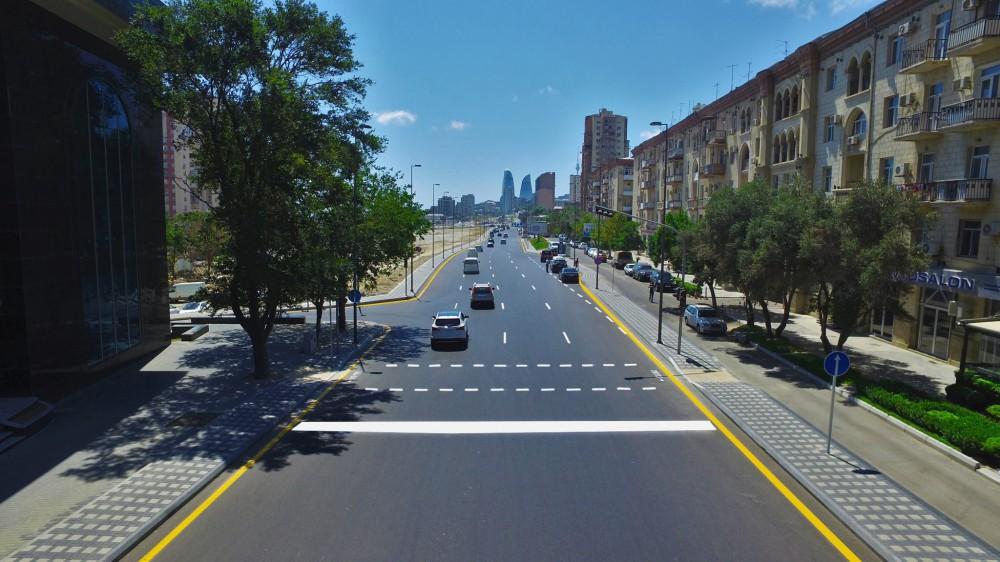 Президент Ильхам Алиев принял участие в открытии новых дорог на территории бывшей «Советской» в Баку (ФОТО)