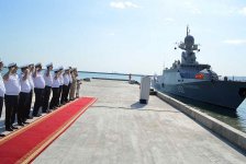 Военные корабли России покинули Бакинский порт (ФОТО)