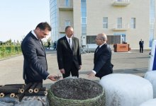 President Ilham Aliyev views Samukh Agroenergy Residential Complex (PHOTO)