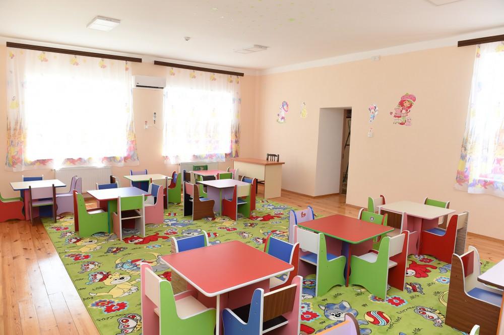 Ilham Aliyev attends opening of renovated day nursery-kindergarten in Goygol (PHOTO)