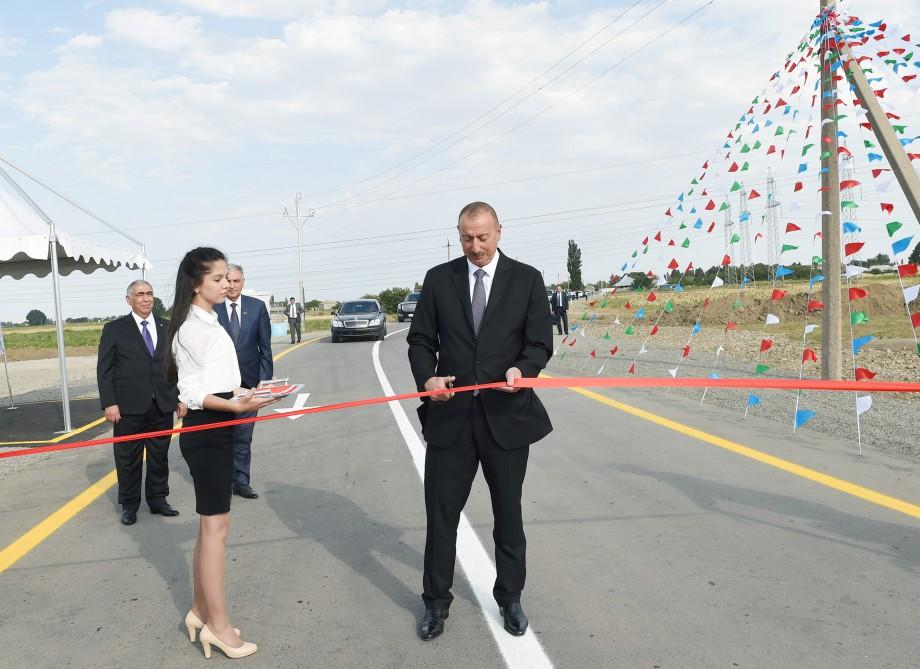 Ilham Aliyev: In terms of road infrastructure, Azerbaijan holds a leading place on world scale  (PHOTO)