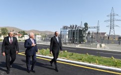 Президент Ильхам Алиев принял участие в открытии новой электрической подстанции "Гядабей" (ФОТО)