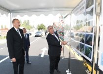 Президент Ильхам Алиев принял участие в открытии автомобильной дороги Шамкир-Ени Гейче-Даг Джеир (ФОТО)