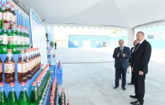Prezident İlham Əliyev Gədəbəy limonad zavodunun açılışında iştirak edib (FOTO)