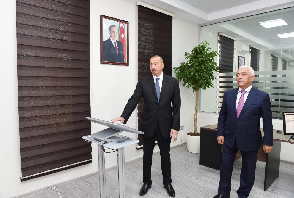 Prezident İlham Əliyev “Azərişıq” ASC-nin Şəmkir avtomat idarəetmə və nəzarət mərkəzinin açılışında iştirak edib (FOTO)