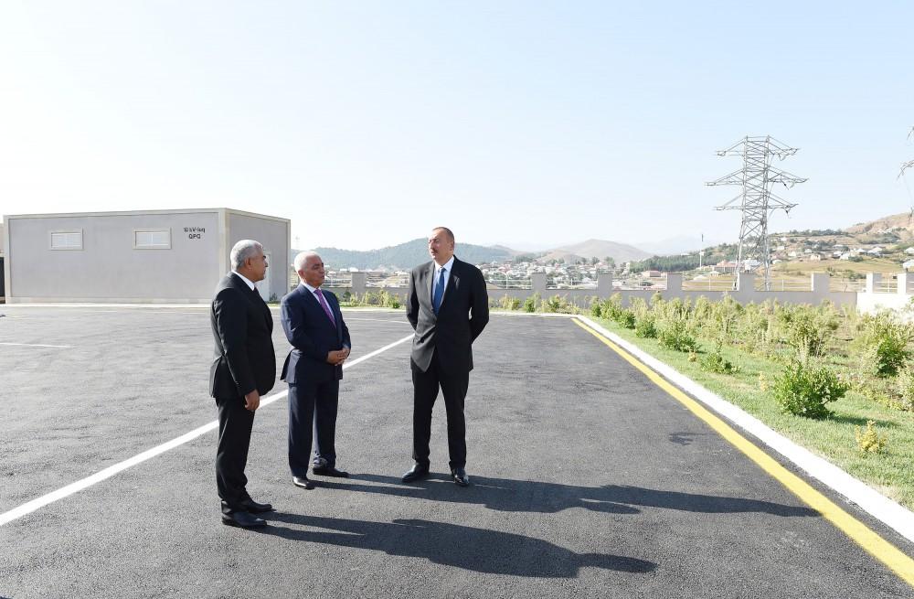 President Ilham Aliyev launches Gadabay electrical substation (PHOTO)