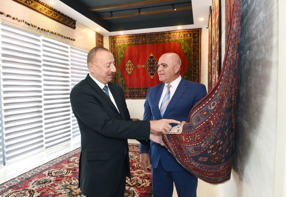 President Ilham Aliyev opens Shamkir branch of “Azerkhalcha” OJSC (PHOTO)