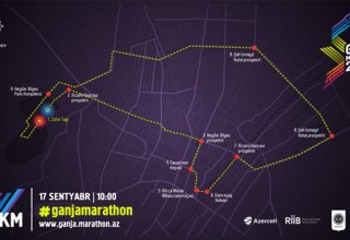В Гяндже прошел марафон, организованный по инициативе Фонда Гейдара Алиева