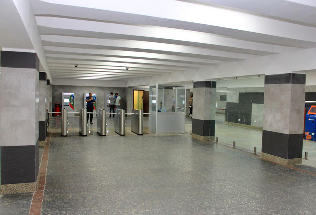 Metronun "Neftçilər" stansiyasında təmir işləri başa çatdı (FOTO)