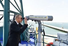 Ilham Aliyev views newly-built Tufan type border guard ship (PHOTO)