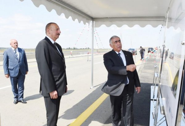 Ilham Aliyev opens Masalli-Jalilabad road after reconstruction (PHOTO)