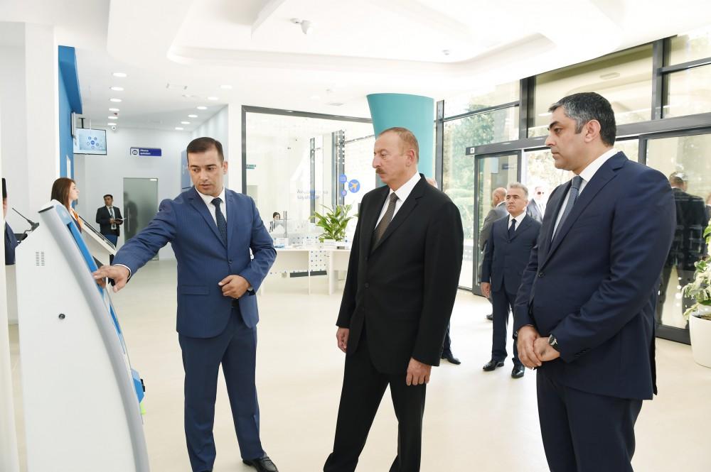 Ilham Aliyev views Jalilabad Telecom Network’s administrative & technological building (PHOTO)