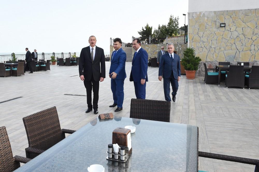 President Ilham Aliyev opens Khazar Palace hotel in Lankaran (PHOTO)