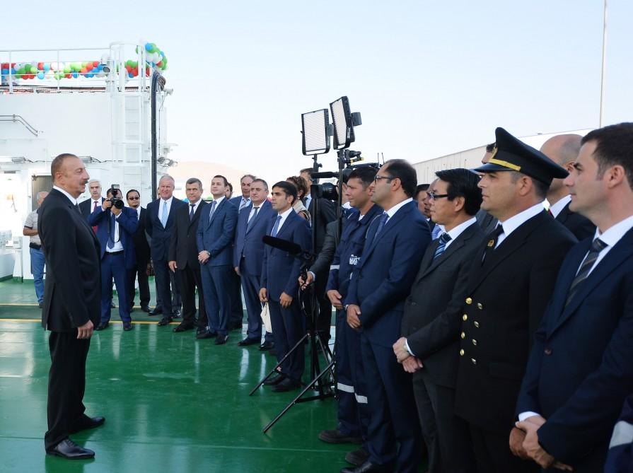 Ilham Aliyev: Construction of Khankendi vessel shows Azerbaijan’s power