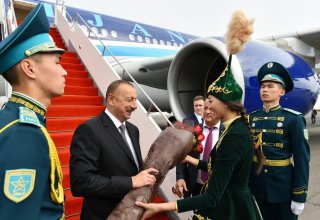 Cumhurbaşkanı İlham Aliyev Kazakistan’da