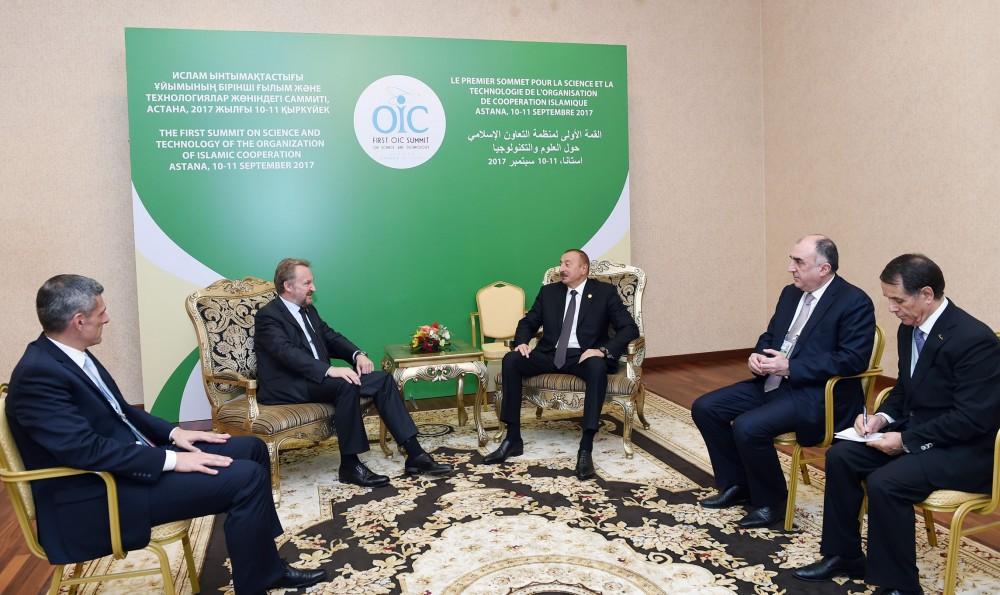 Ilham Aliyev meets with chairman of presidency of Bosnia and Herzegovina in Astana (PHOTO)