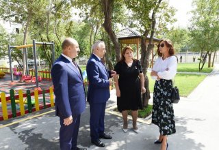 Azerbaijani First VP Mehriban Aliyeva visits Garanfil nursery-kindergarten (PHOTO)