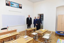 Президент Ильхам Алиев ознакомился с условиями, созданными в спецшколе № 268 после капитального ремонта (ФОТО)
