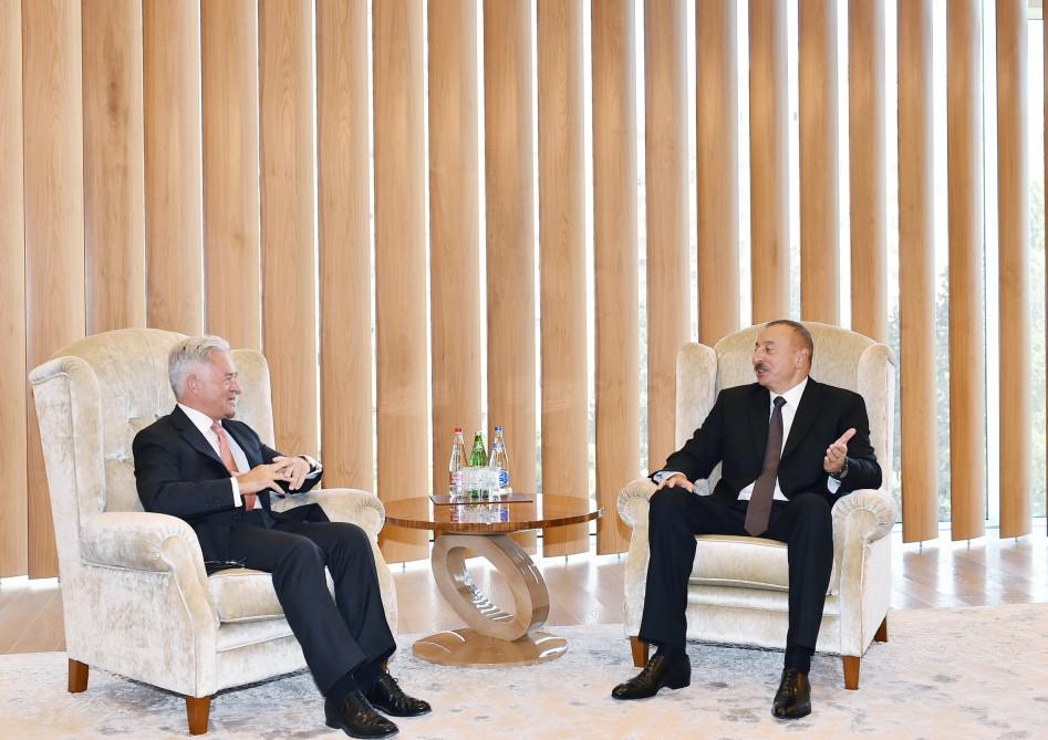 Ilham Aliyev meets with UK Minister of State (PHOTO)