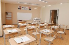 Ilham Aliyev with spouse inaugurate new building of school-lyceum in Baku (PHOTO)