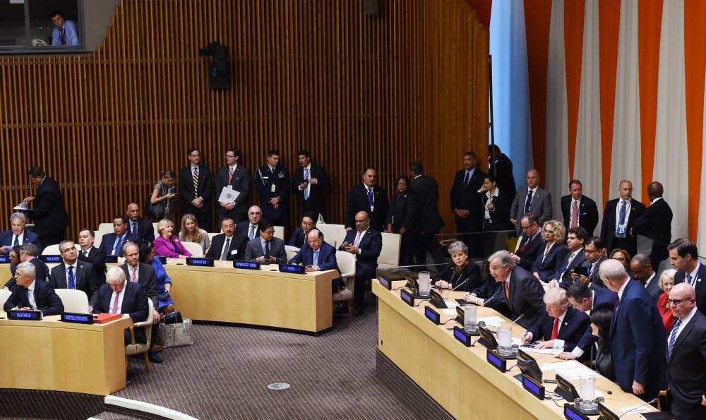 Президент Азербайджана в Нью-Йорке принял участие в мероприятии высокого уровня - "Поддержка политической декларации относительно реформ ООН" (ФОТО)