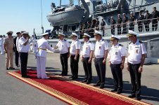 Военные корабли Каспийской флотилии ВМФ России прибыли в Баку (ФОТО, ВИДЕО)