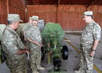 Azerbaijani defense minister checks readiness of military formations' resources (PHOTO)