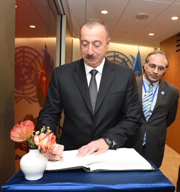 President Ilham Aliyev met with UN Secretary-General Antonio Guterres in New York (PHOTO)