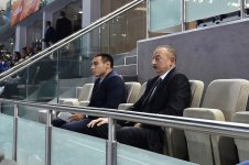 Ilham Aliyev watched Azerbaijani women’s volleyball team match (PHOTO)