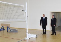 Президент Ильхам Алиев принял участие в открытии в Сальяне нового здания полной средней школы (ФОТО)