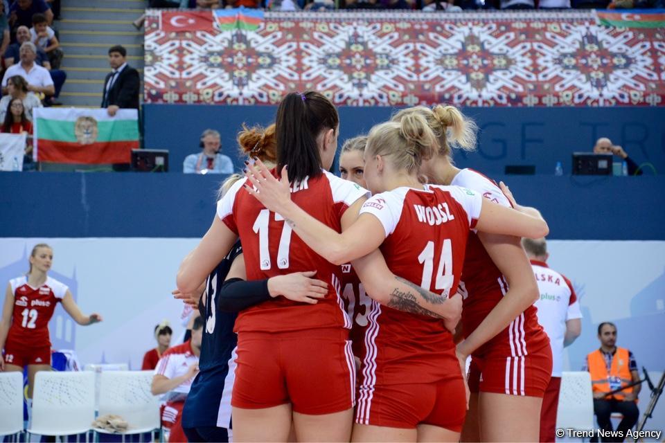 Azerbaijan’s national volleyball team faces Poland squad (PHOTO)