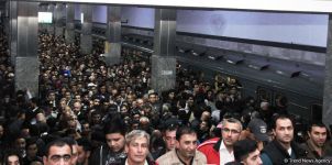 "Qarabağ"ın oyunundan sonra Bakı metrosu 1 saata 25 mindən çox sərnişin daşıyıb (ÖZƏL) (FOTO)