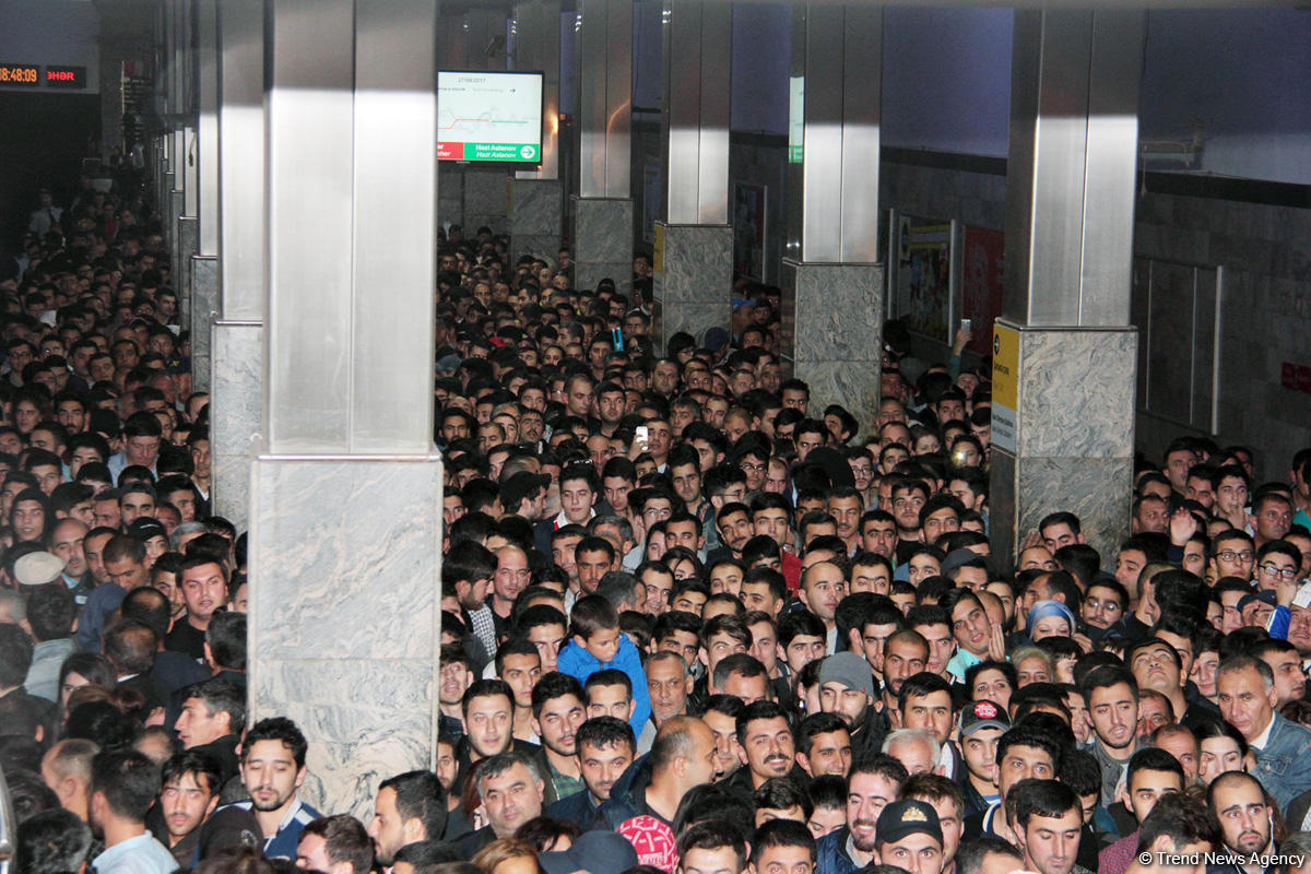 "Qarabağ"ın oyunundan sonra Bakı metrosu 1 saata 25 mindən çox sərnişin daşıyıb (ÖZƏL) (FOTO)
