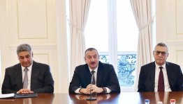 Ilham Aliyev receives heads of European Olympic Committees, int’l sports organizations (PHOTO)