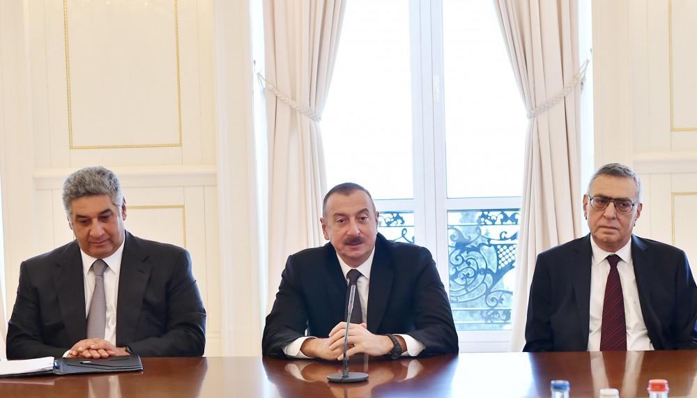 Ilham Aliyev receives heads of European Olympic Committees, int’l sports organizations (PHOTO)