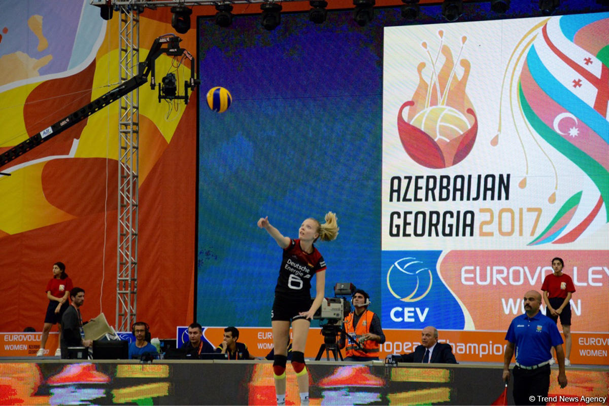 Azerbaijan’s volleyball squad defeats German team at European championship