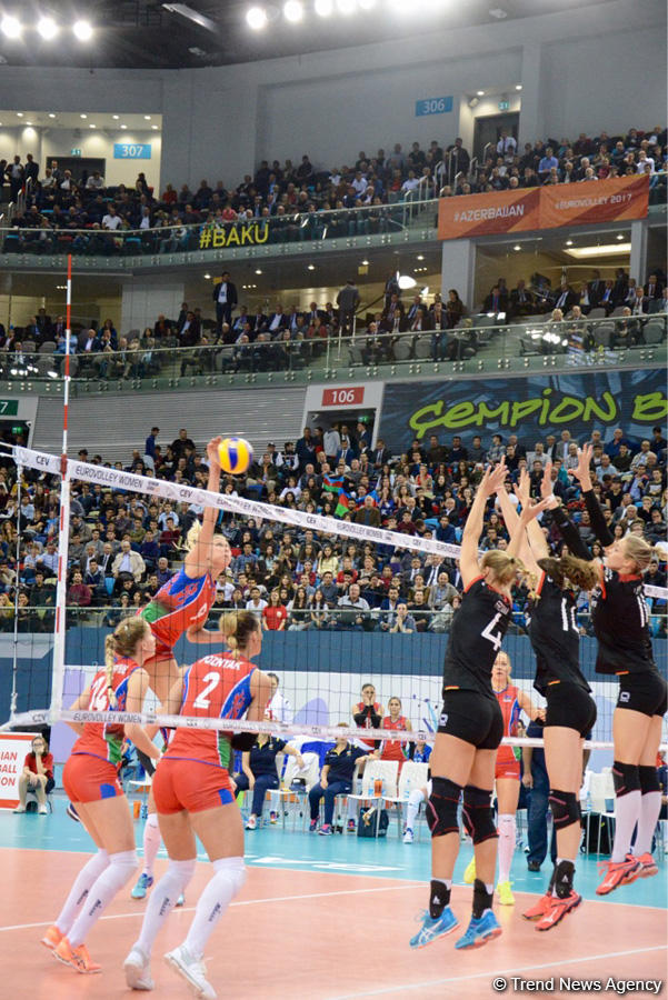 Azerbaijan’s volleyball squad defeats German team at European championship