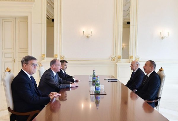 Президент Ильхам Алиев принял секретаря Совета Безопасности России