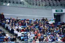 Voleybol millimiz Avropa Çemionatında növbəti oyununu keçirib (FOTOREPORTAJ)