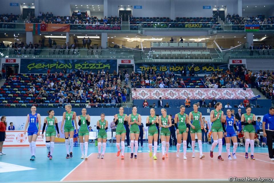 Команда Азербайджана по волейболу провела очередную игру (ФОТОРЕПОРТАЖ)