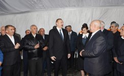 Президент Ильхам Алиев принял участие в открытии автодороги Шамахы-Чёль Гёйлер-Падар (ФОТО)