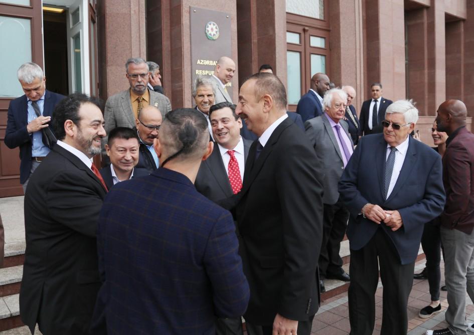 Prezident İlham Əliyev Ümumdünya Boks Şurasının 55-ci Konvensiyasının iştirakçılarını qəbul edib (FOTO) (YENİLƏNİB-2)