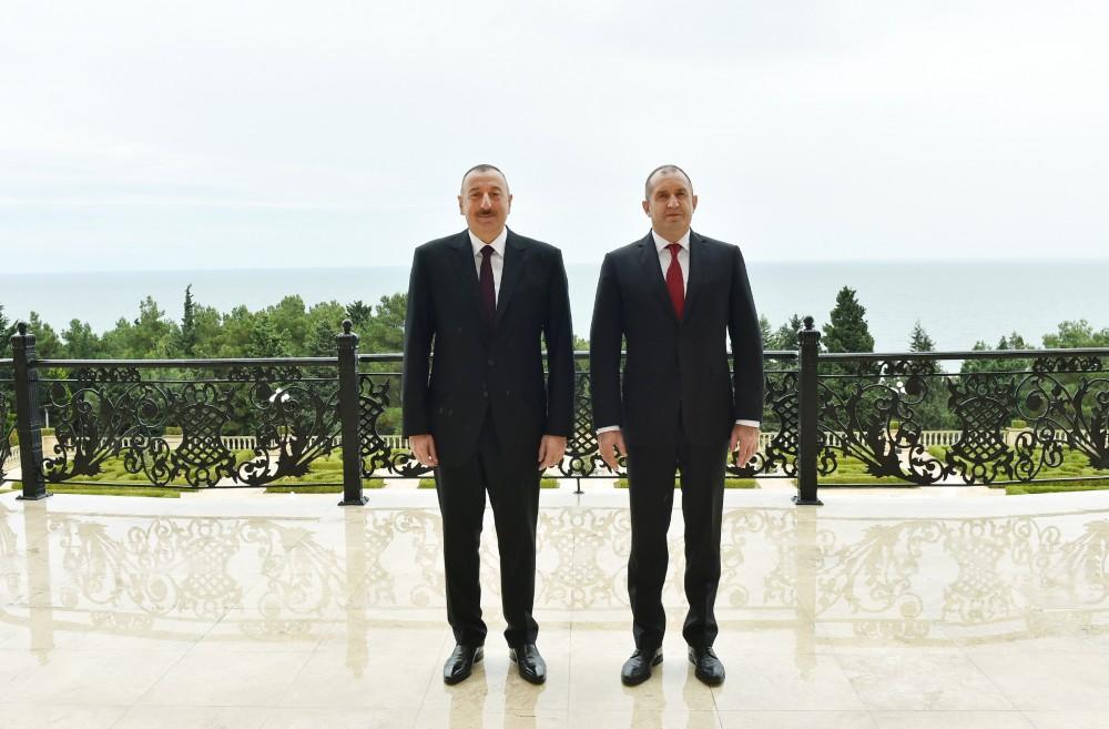 President Aliyev, first lady Mehriban Aliyeva met with Bulgarian President and his spouse (PHOTO)